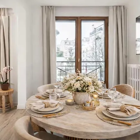 Vi Calm & Bright Near Eiffel For 4 Guests شقة باريس
